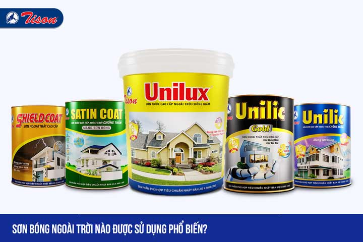 Sơn bóng ngoài trời nào được sử dụng phổ biến?