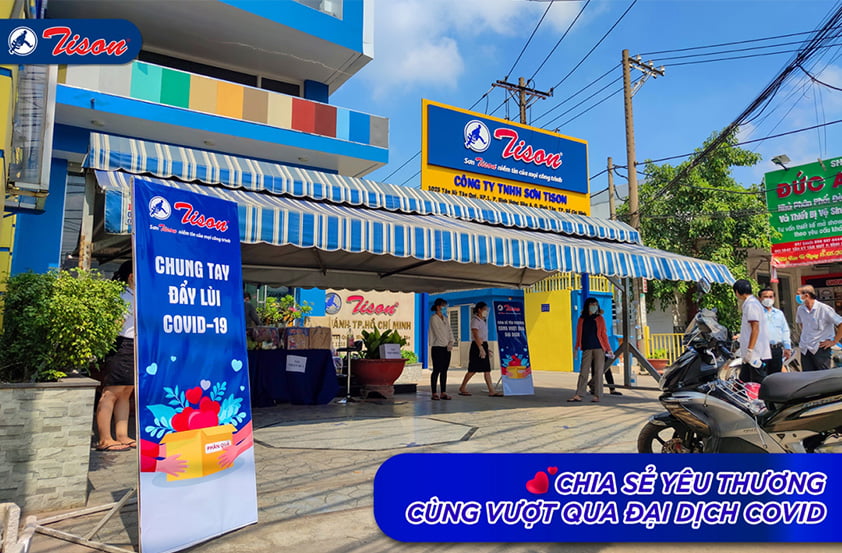 Sơn Tison hỗ trợ người dân trong mùa dịch covid 19