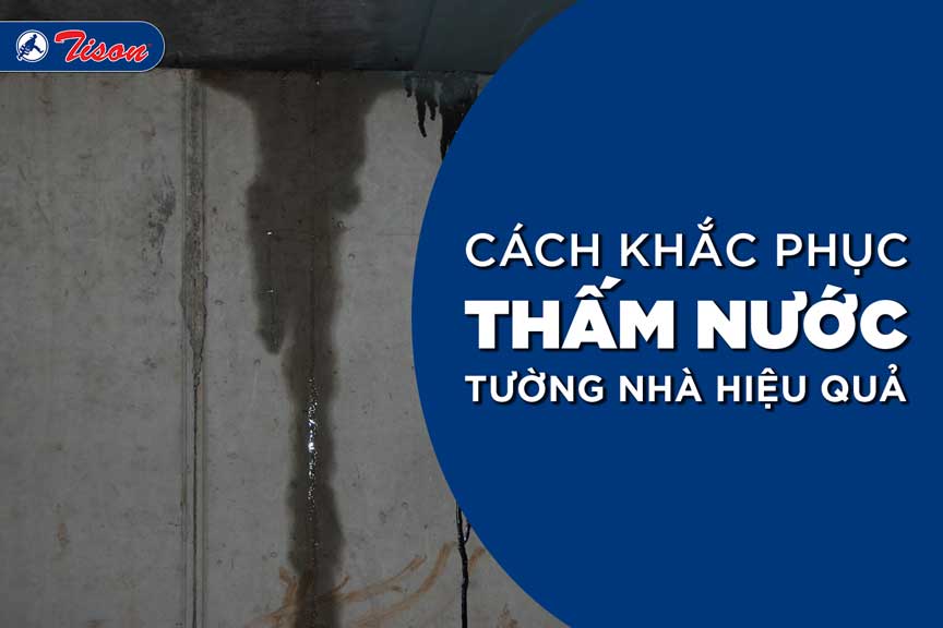 Cách khắc phục thấm nước tường nhà hiệu quả | TisonPaint