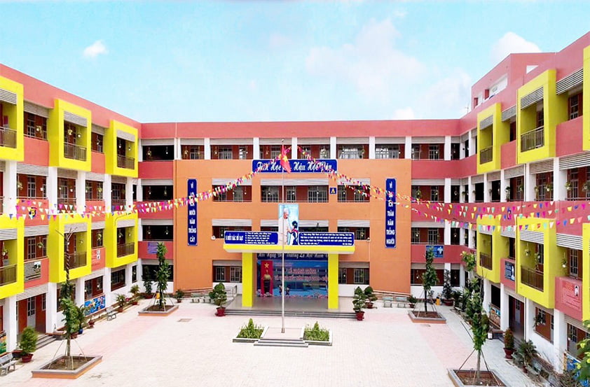 Cách phối màu sơn chuẩn cho trường tiểu học bạn đã biết?