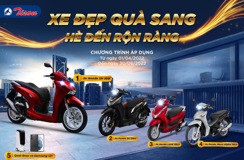 Chương trình khuyến mãi Xe đẹp quà sang – Hè vui rộn ràng